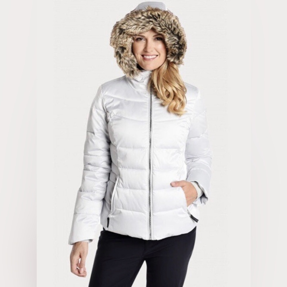 Obermeyer Women’s Bombshell Insulated Puffer Ski Boarding Jacket White Size 6